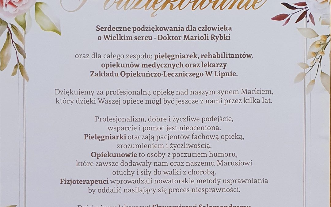 Podziękowania